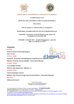Brochure - Ordine degli Ingegneri della Provincia di Messina