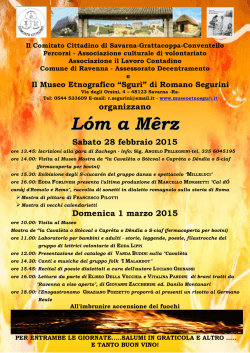 Lóm a Mêrz 2015 - museoetnosguri.it