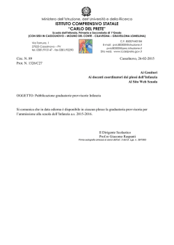 ISTITUTO COMPRENSIVO STATALE &ldquo;CARLO DEL PRETE&rdquo;