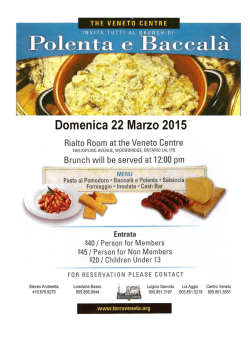 Domenica 22 Marzo 2015