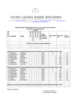 LICEO LAURA BASSI BOLOGNA