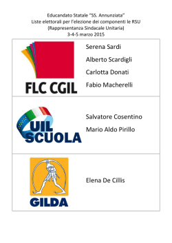 Liste elettorali - Poggio Imperiale