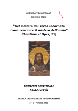 Esercizi spirituali - AC Istituto Maria Immacolata