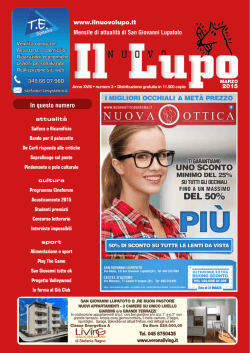 Marzo - Il Nuovo Lupo