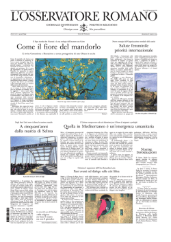 L`OSSERVATORE ROMANO