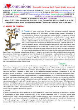Scarica l`ultimo numero - Comunit&agrave; Piccoli Martiri