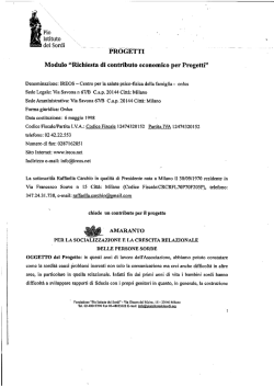 IREOS Onlus &ndash; &ldquo;Progetto Amaranto&rdquo;