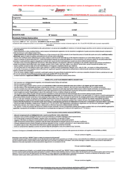 qui pu&ograve; scaricare e stampare la liberatoria