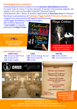 clicca qui per consultare il programma della giornata