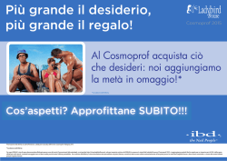 Scarica qui il volantino dell`offerta in formato pdf.