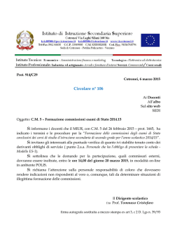 Circolare n&deg; 106