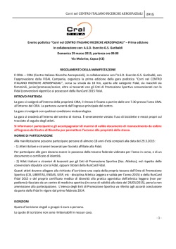 Corri nel CENTRO ITALIANO RICERCHE AEROSPAZIALI