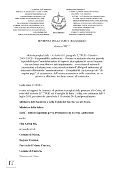 pdf La sentenza della Cgue C534/13 - Enti Locali