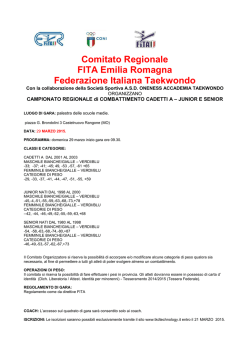 bando regionale29 marzo 2015 - FITA Comitato Regionale