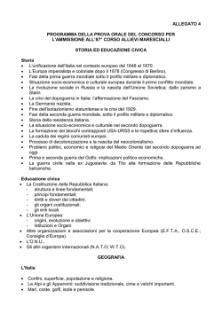 allegato 4 programma della prova orale del concorso per l