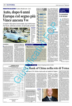 Estratto pubblicazione Quotidiano Nazionale