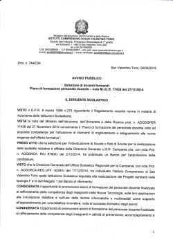 Bando di selezione di docenti formandi