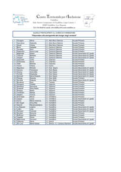 Elenco corsisti - Istituto Comprensivo di Verdellino