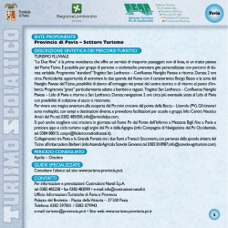 Pavia 1 ENTE PROPONENTE Provincia di Pavia