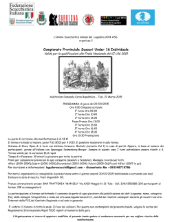 Campionato Provinciale Sassari Under 16 Individuale