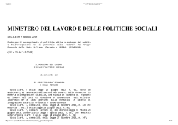 Fondo per il perseguimento di politiche attive a