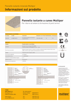 Scheda tecnica pannello minerale a cuneo Multipor