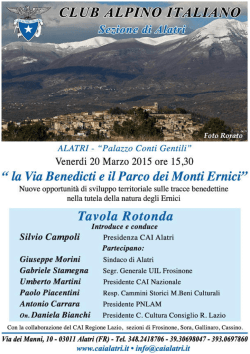 Locandina - CAI Alatri