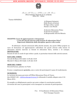 Circolare corso Piccoli Attrezzi