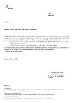 circolare n. 63 raccolta differenziata