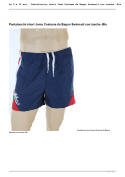 Pantaloncini short Joma Costume da Bagno