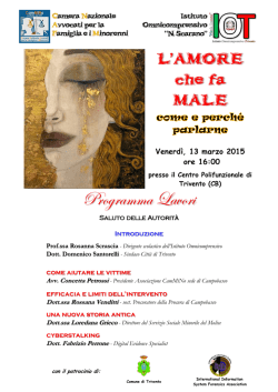 l`amore che fa male - Trivento &ndash; Istituto Omnicomprensivo