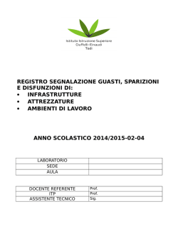 Segnalazioni guasti