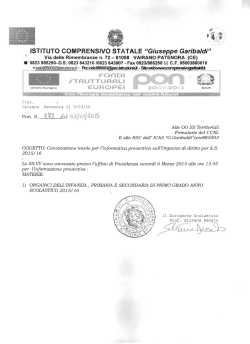 .. ISTITUTO COMPRENSIVO STATALE "Giuseppe Garibaldi"