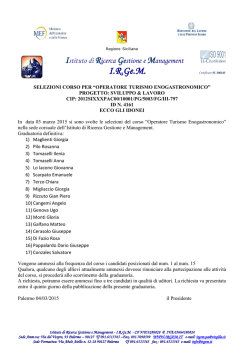 IRGe.M. Certificato N. 390143 - IRGeM