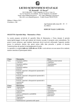 Liceo Scientifico Statale Donatelli