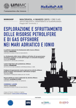 Programma - Universit&agrave; degli Studi di Macerata