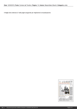 Rassegna stampa - Science South Tyrol
