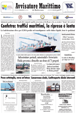 Confetra: traffici marittimi, la ripresa è lenta