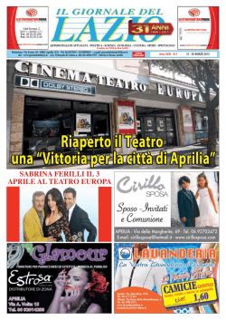 sabrina ferilli il 3 aprile al teatro europa