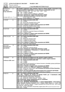 Scarica Avvisi - Oratorio S.Giovanni Bosco Trescore Balneario -BG