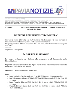 comunicato nr.9 del 10/03/2015