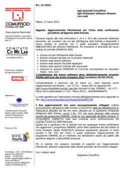 Fondata nel 1945 &ldquo;Associazione Nazionale&rdquo; N.I. 31