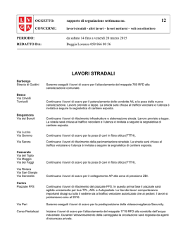 rapporto cantieri