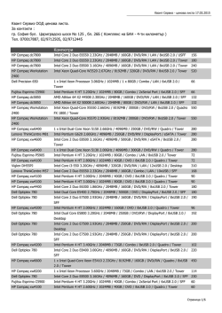 KvantService.com pricelist 27.03.2015