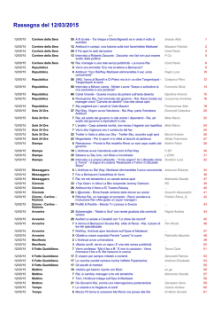 Giovedi - Ufficio Stampa Rai