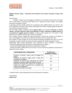 Circolare Studio Prassi 15013