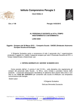 99 - sciopero del 26 marzo 2015 - Istituto Comprensivo Perugia 3