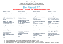 Men&ugrave; Primaverili - Agriturismo Dosso Badino