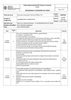 Ordine degli Architetti PPC di Roma e Provincia C.D.O.