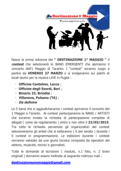 scarica il regolamento - Comitato Cittadini e Lavoratori